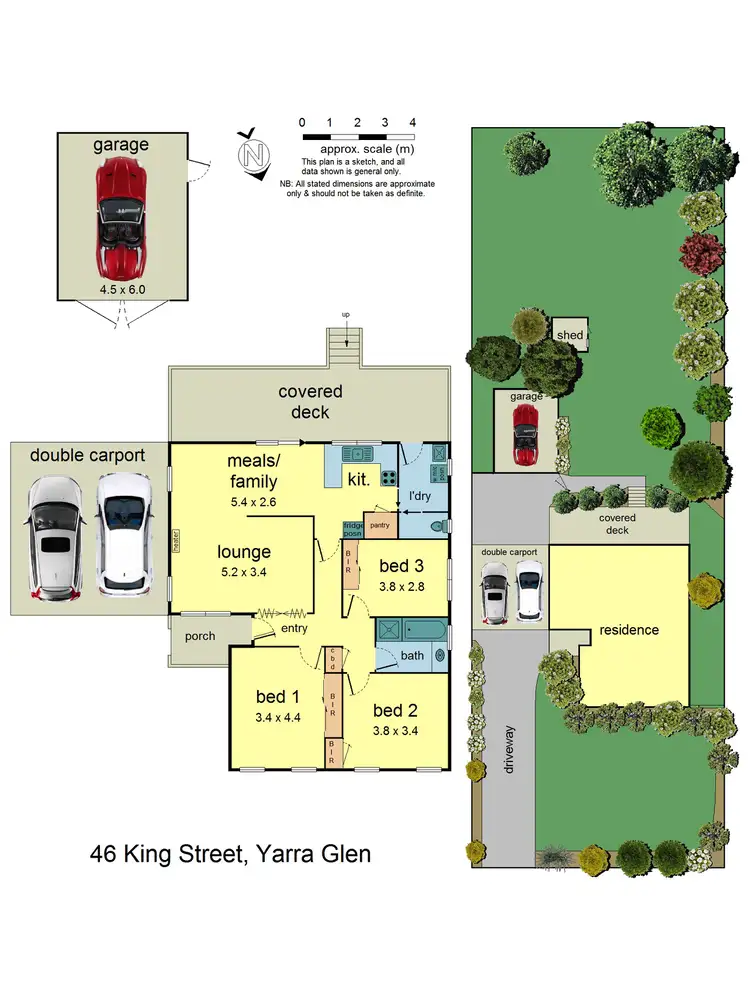 Floorplan of Homely house listing, 46 King St, Yarra Glen VIC 3775