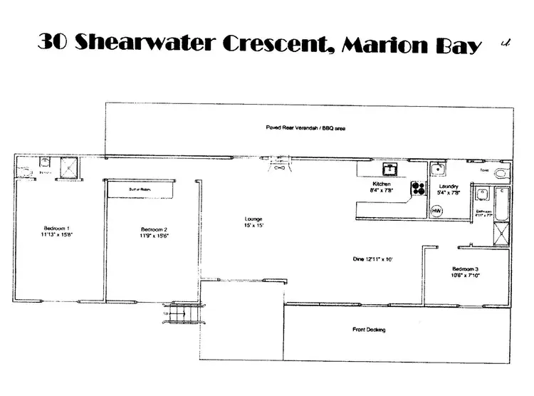 Floorplan of Homely house listing, 30 Shearwater Cresent, Marion Bay SA 5575