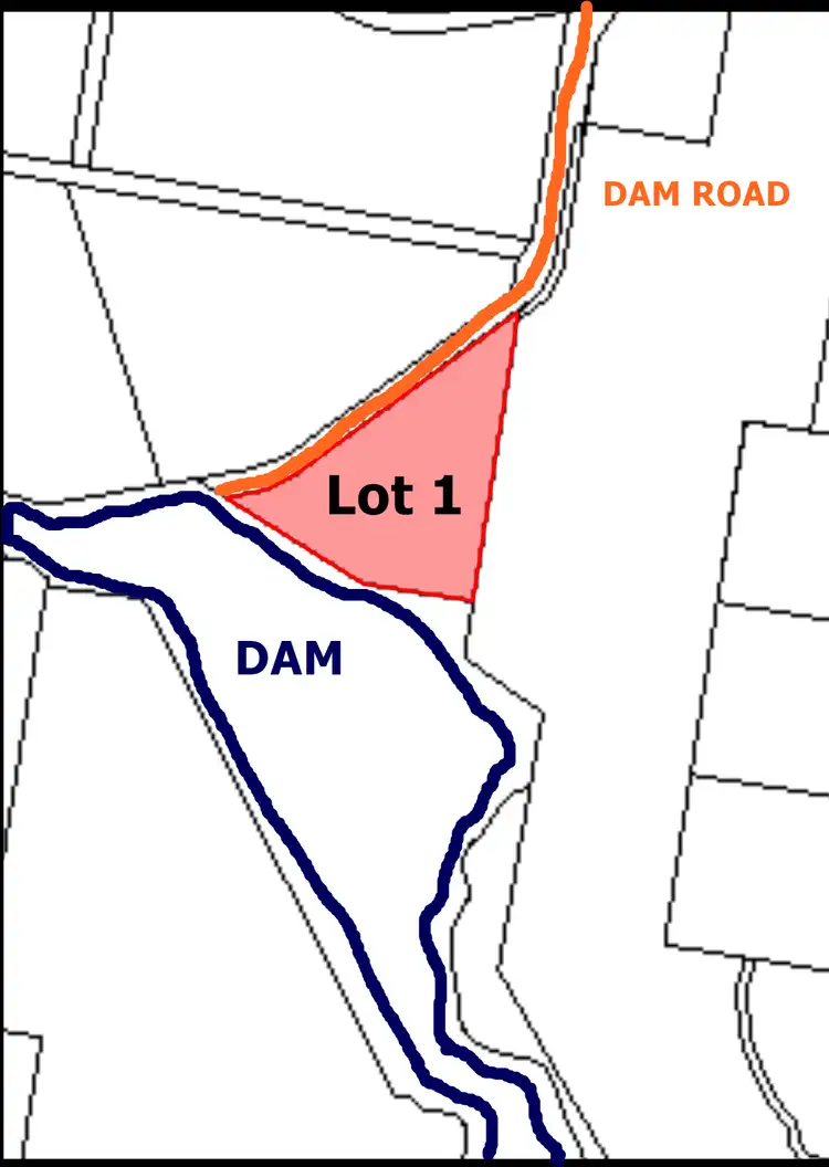 Floorplan of Homely land listing, LOT 1 Dam Road, Waratah TAS 7321