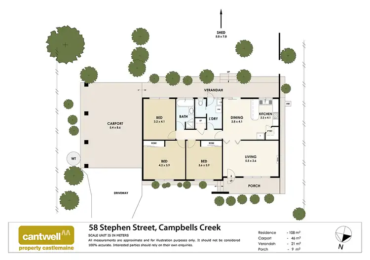 Floorplan of Homely house listing, 58 Stephen Street, Campbells Creek VIC 3451