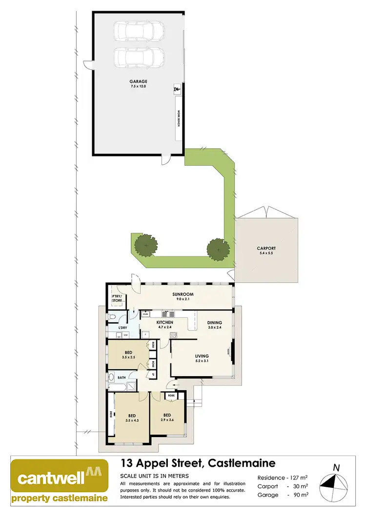 Floorplan of Homely house listing, 13 Appel Street, Castlemaine VIC 3450