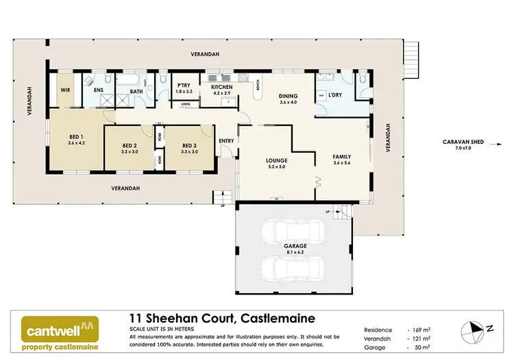 Floorplan of Homely house listing, 11 Sheehan Court, Castlemaine VIC 3450