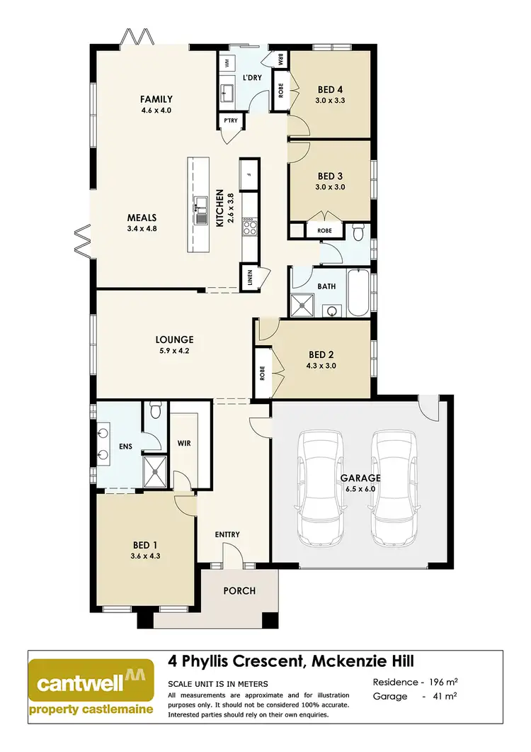 Floorplan of Homely house listing, 4 Phyllis Crescent, Castlemaine VIC 3450