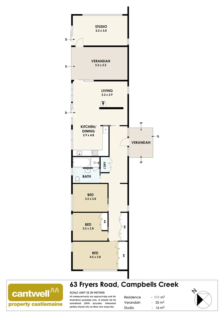 Floorplan of Homely house listing, 63 Fryers Road, Campbells Creek VIC 3451