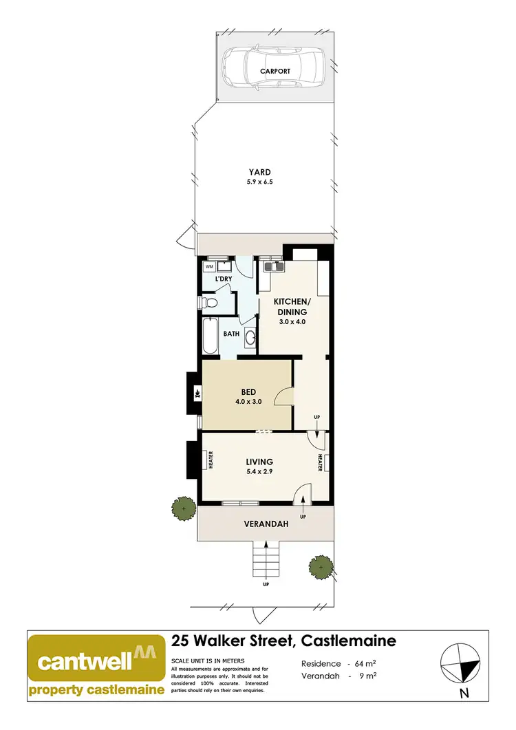 Floorplan of Homely house listing, 25 Walker Street, Castlemaine VIC 3450