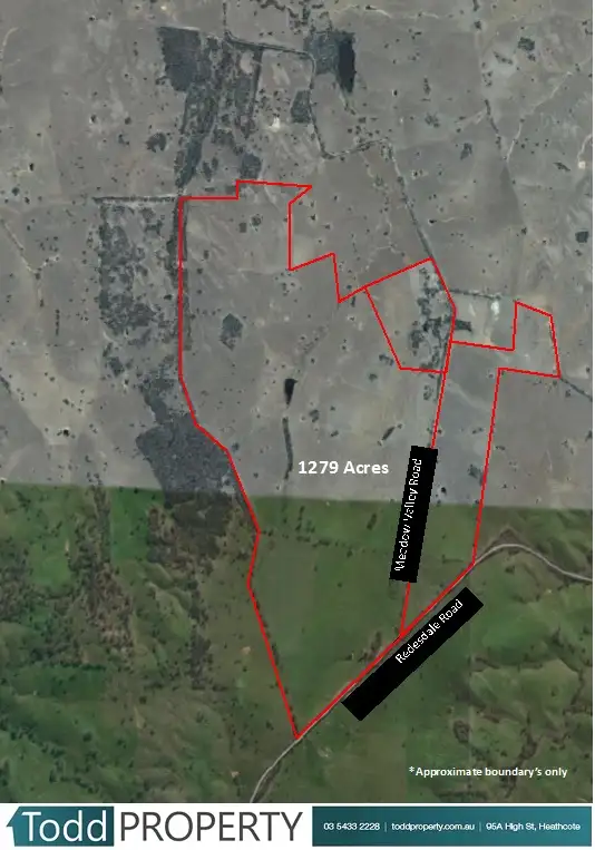 Floorplan of Homely land listing, 100 Meadow Valley Road, Heathcote VIC 3523