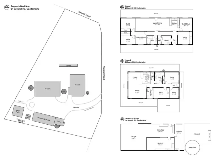 Floorplan of Homely house listing, 24 Sawmill Road, Castlemaine VIC 3450