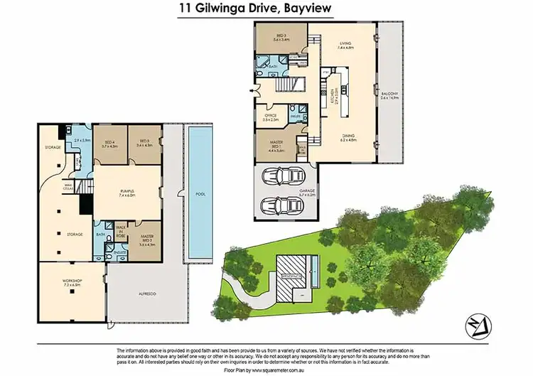 Floorplan of Homely house listing, 11 Gilwinga Drive, Bayview NSW 2104