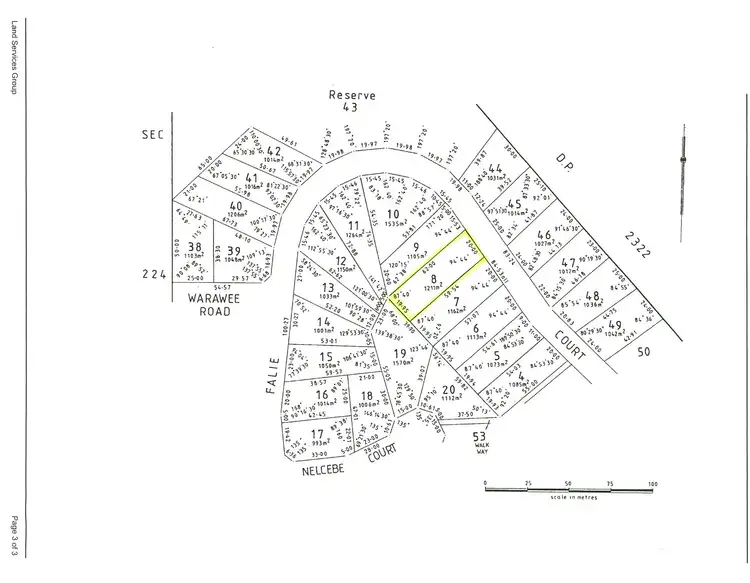 Floorplan of Homely land listing, LOT 8 Falie Court, American River SA 5221