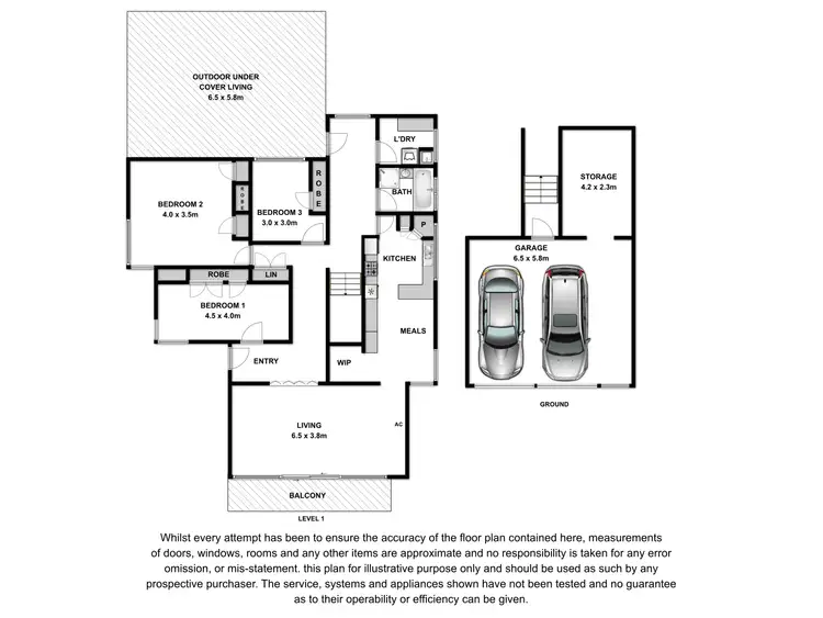 Floorplan of Homely house listing, 13 Clyde Crescent, Warrnambool VIC 3280