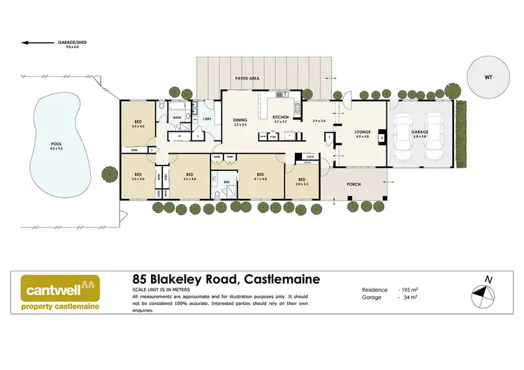 Floorplan of Homely house listing, 85 Blakeley Road, Castlemaine VIC 3450