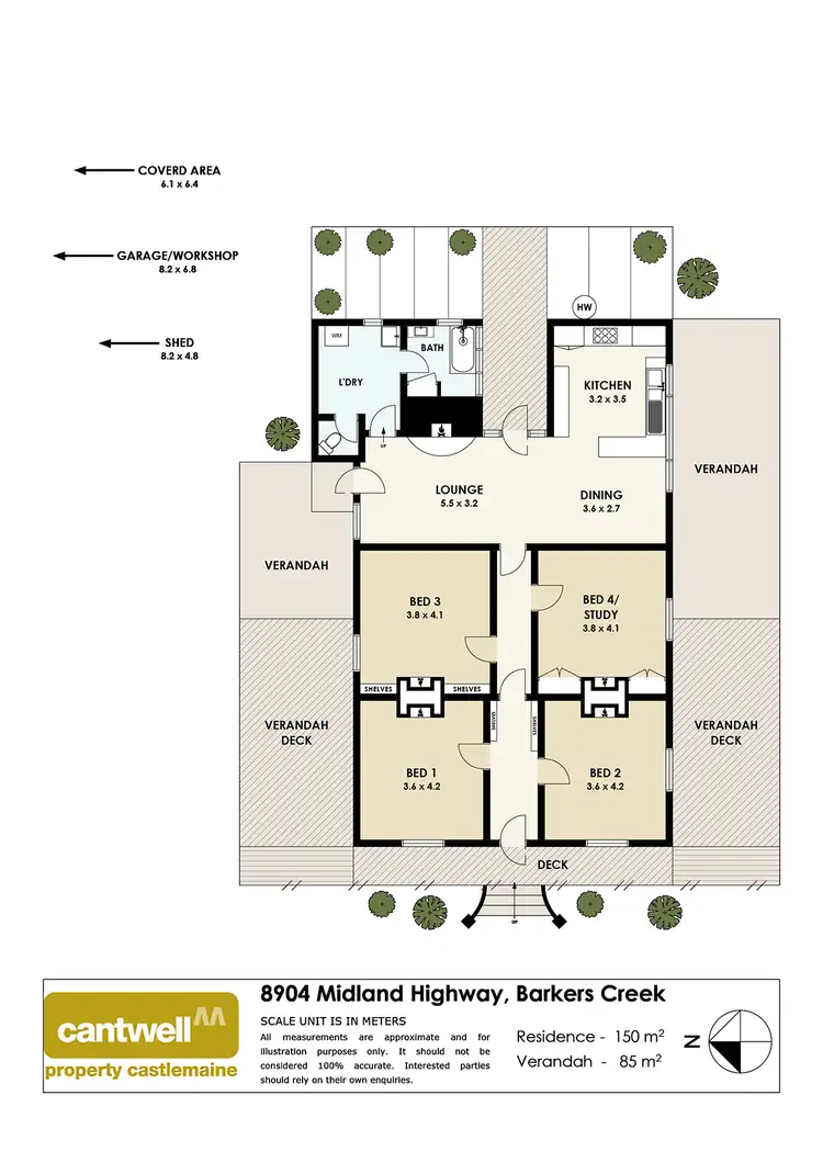 Floorplan of Homely house listing, 8904 Midland Highway, Barkers Creek VIC 3451