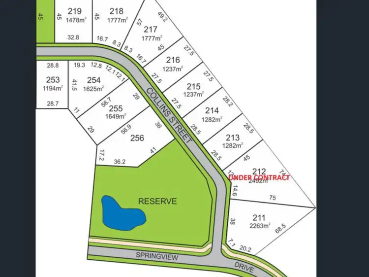 Floorplan of Homely land listing, 1-13 Collins Drive, Suttontown SA 5291