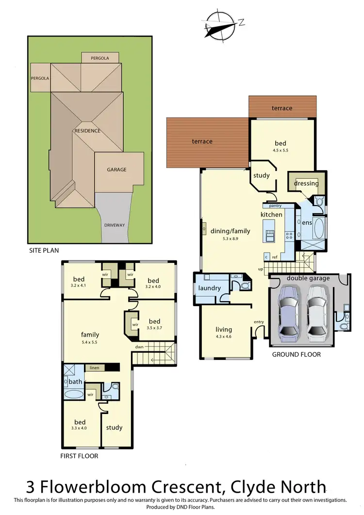 Floorplan of Homely house listing, 3 Flowerbloom Crescent, Clyde North VIC 3978