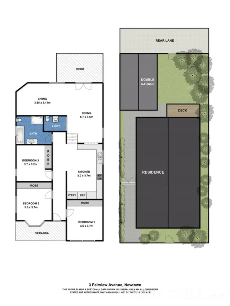 Floorplan of Homely house listing, 3 Fairview Avenue, Newtown VIC 3220
