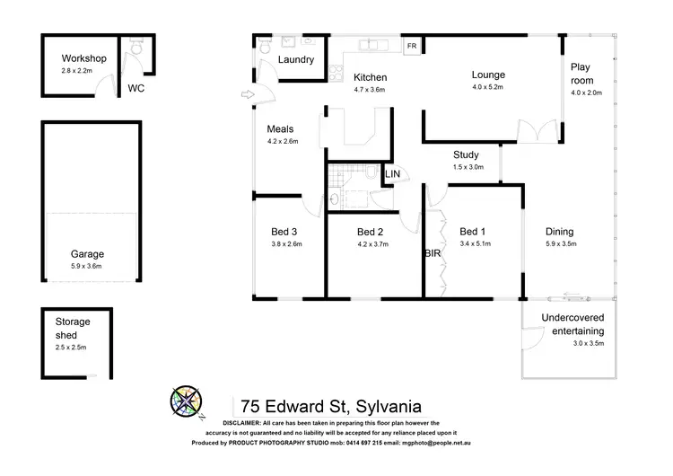 Floorplan of Homely house listing, 75 Edward Street, Sylvania NSW 2224