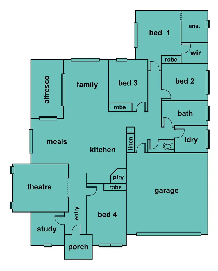 Floorplan of Homely house listing, 10 Barley Sheaf Drive, Miners Rest VIC 3352