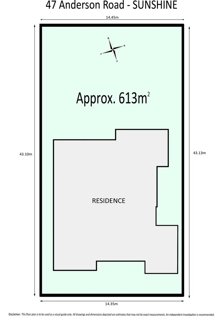 Floorplan of Homely house listing, 47 Anderson Road, Sunshine VIC 3020