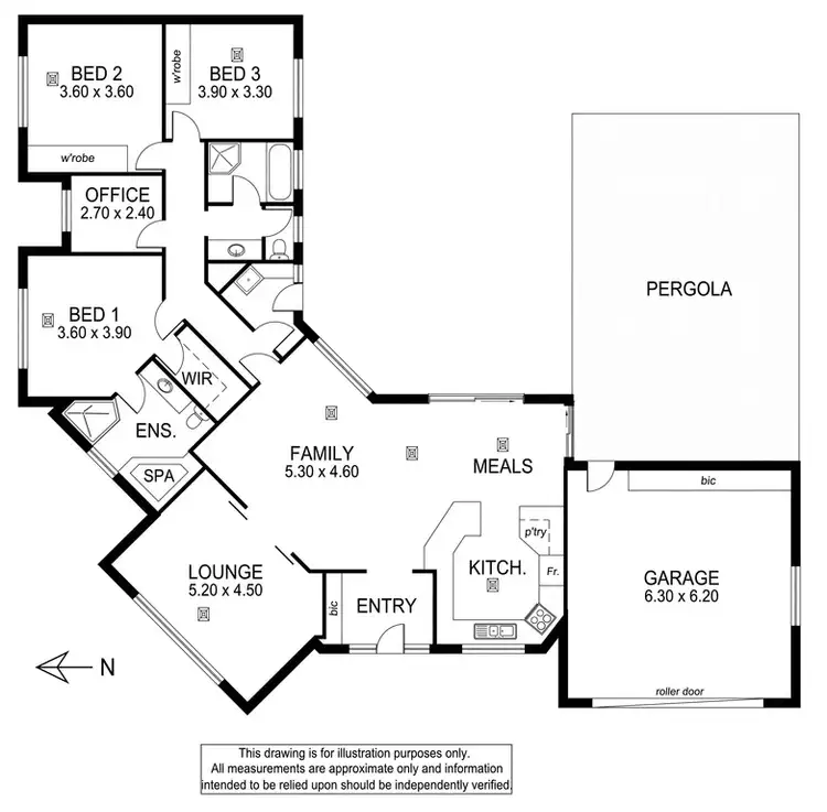 Floorplan of Homely house listing, 28 DALKEITH DRIVE, Mount Gambier SA 5290