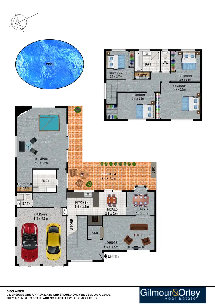 Floorplan of Homely house listing, 14 Buckeridge Place, Kellyville NSW 2155