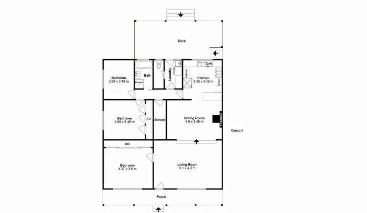 Floorplan of Homely house listing, 85 Wright Street, Heathcote VIC 3523