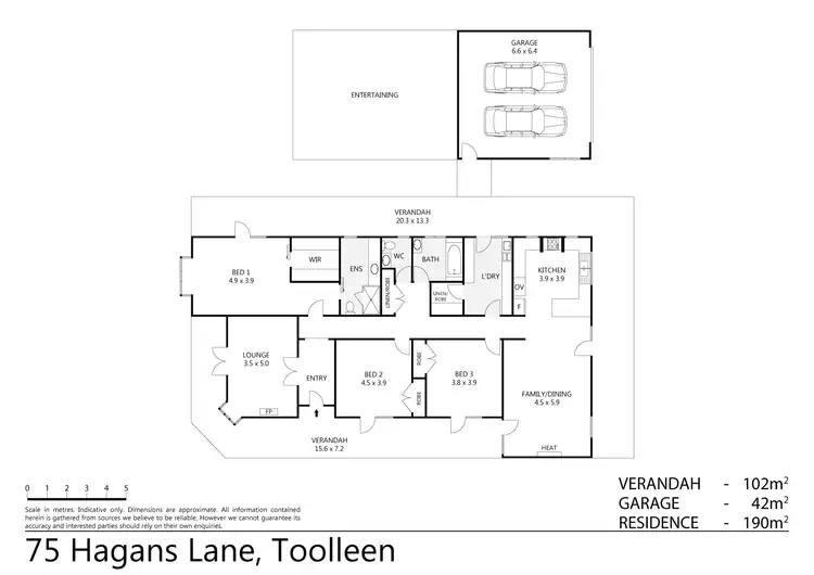 Floorplan of Homely rural property listing, Hagans Lane, Toolleen VIC 3551