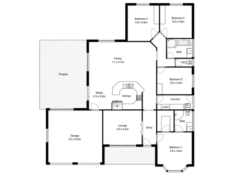 Floorplan of Homely house listing, 43 Plunkett Tce, Millicent SA 5280