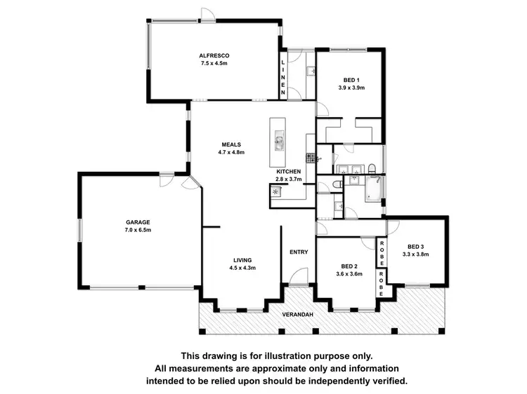 Floorplan of Homely house listing, 29 Matheson Road, Millicent SA 5280