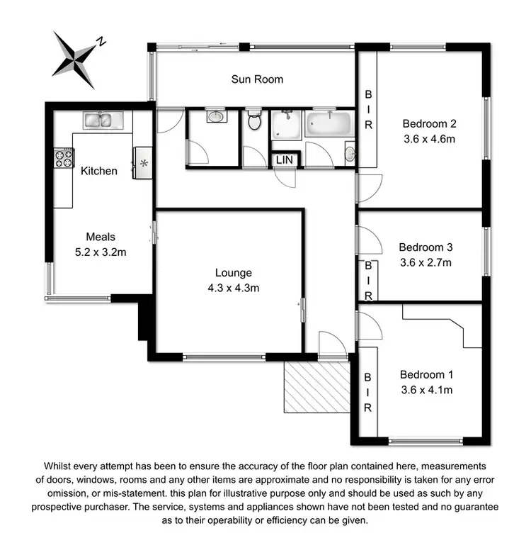 Floorplan of Homely house listing, 4 Battye Street, Millicent SA 5280