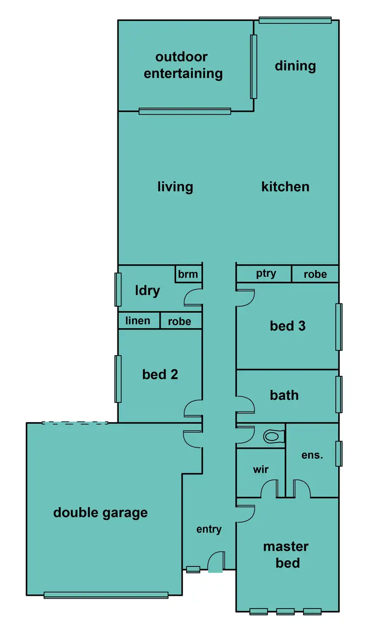 Floorplan of Homely house listing, 7 Coventry Street, Miners Rest VIC 3352