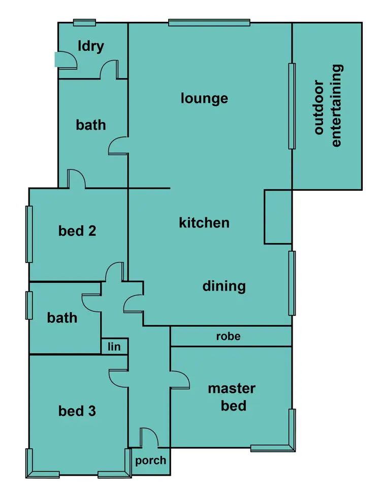 Floorplan of Homely house listing, 10 Elder Street, Dereel VIC 3352