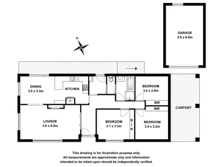 Floorplan of Homely house listing, 11 Hutchesson Street, Millicent SA 5280