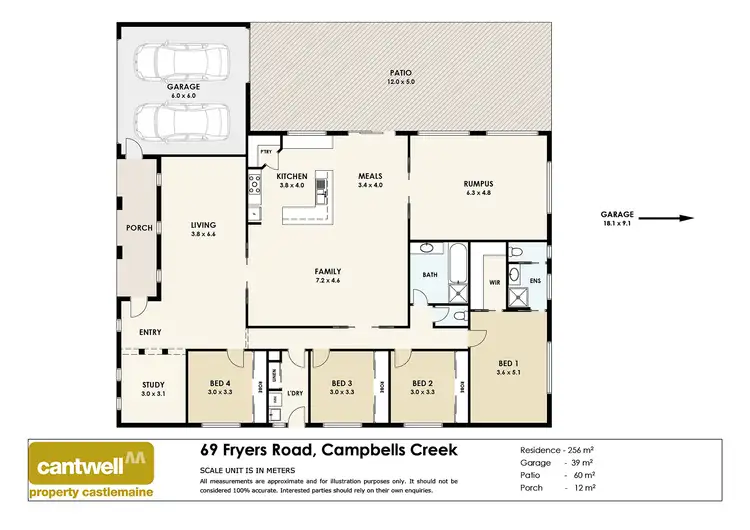 Floorplan of Homely house listing, 69 Fryers Road, Campbells Creek VIC 3451