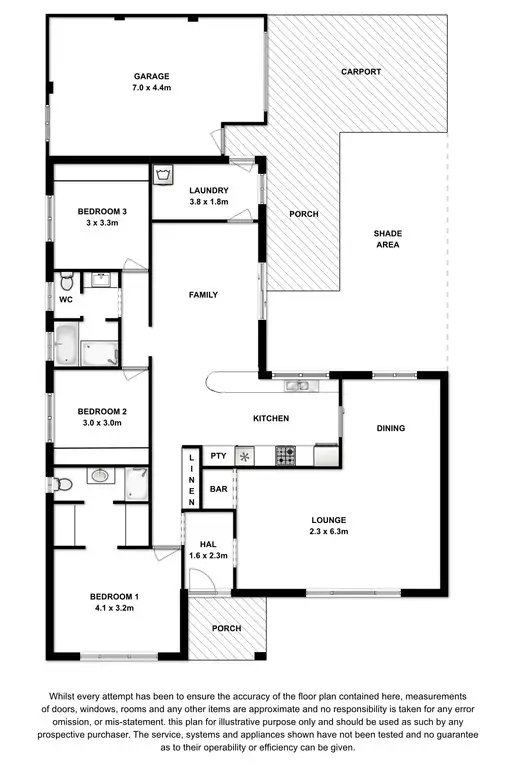 Floorplan of Homely house listing, 1 Grosser Street, Millicent SA 5280