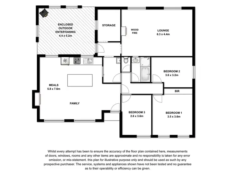 Floorplan of Homely house listing, 18 Millhouse Street, Millicent SA 5280