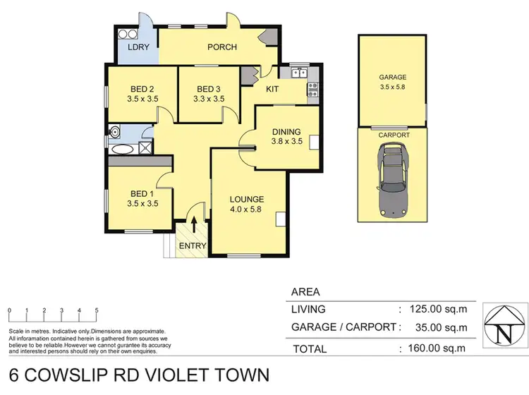 Floorplan of Homely house listing, 6 Cowslip Street, Violet Town VIC 3669