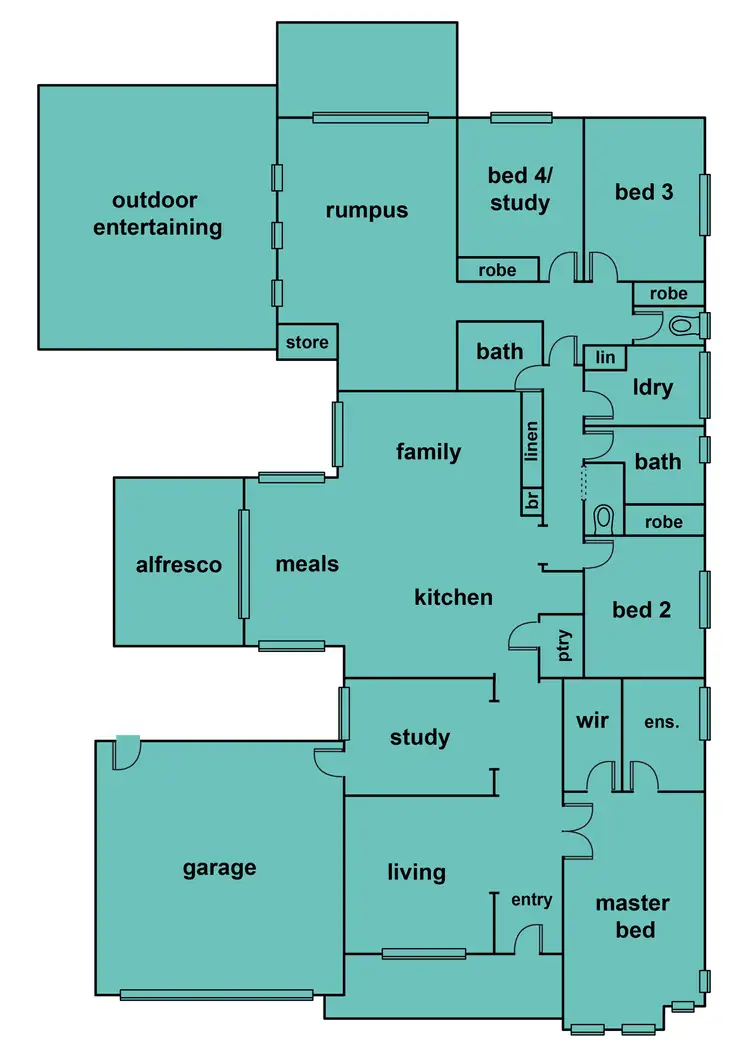 Floorplan of Homely house listing, 23 Wattledale Avenue, Enfield VIC 3352