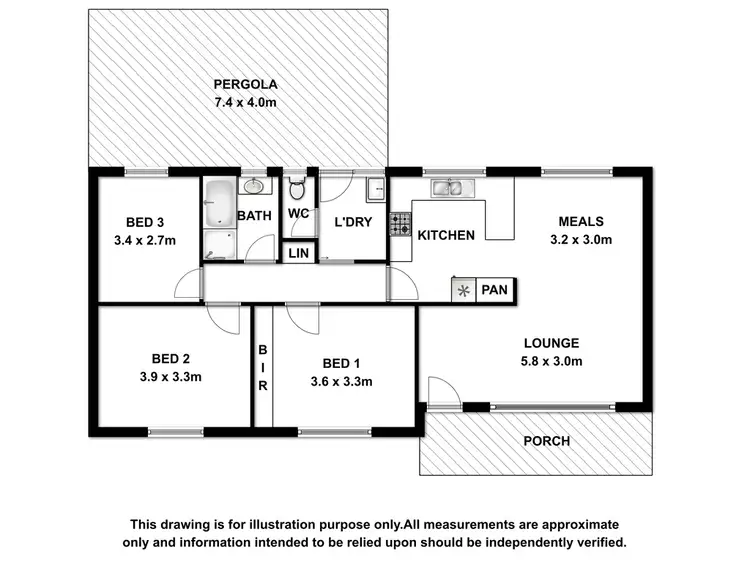 Floorplan of Homely house listing, 21 English Drive, Millicent SA 5280