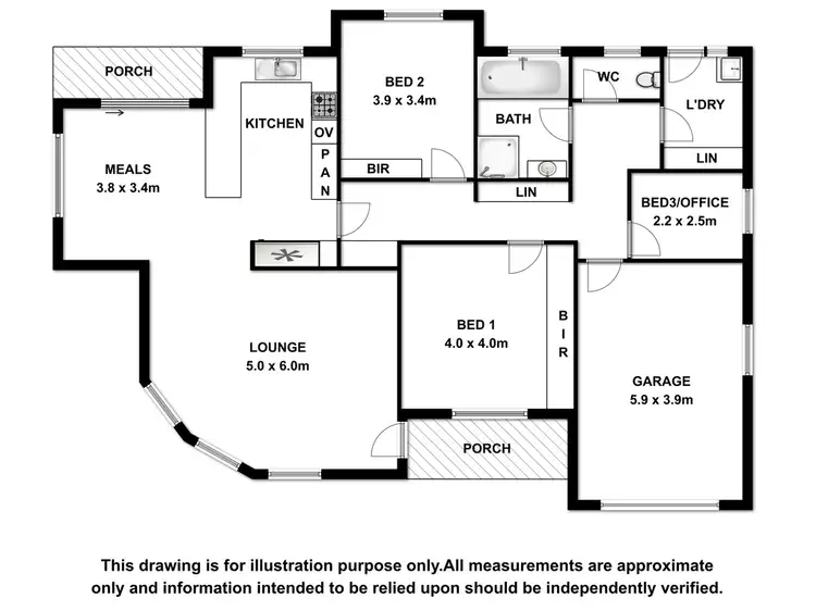 Floorplan of Homely house listing, 1 Park Tce, Millicent SA 5280