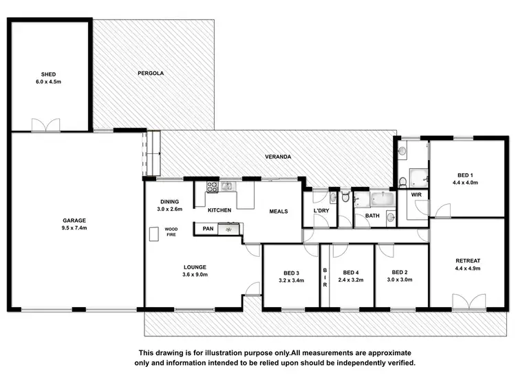 Floorplan of Homely house listing, 171 Hakea Drive, Millicent SA 5280