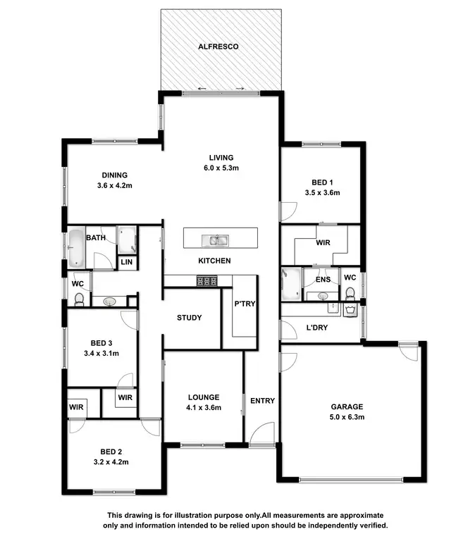 Floorplan of Homely house listing, 3 Harrington Street, Millicent SA 5280