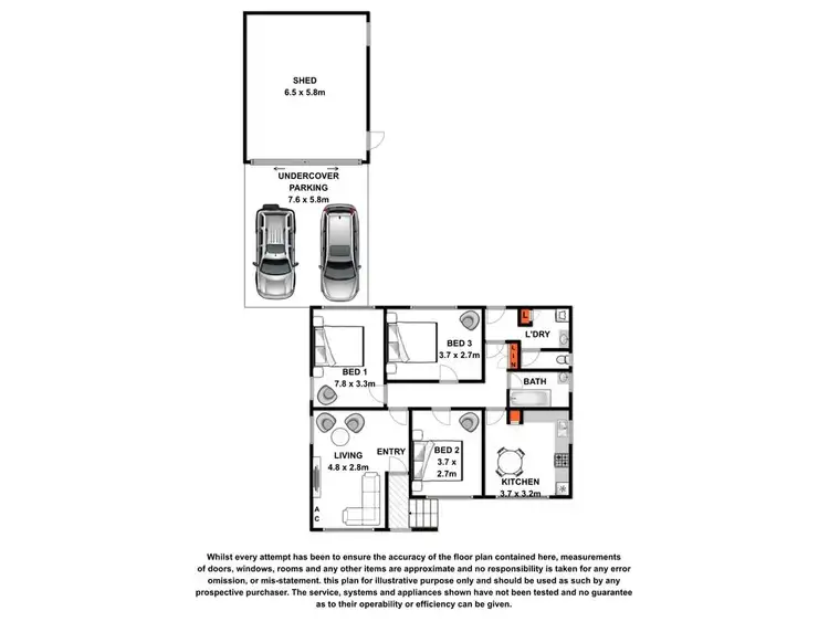 Floorplan of Homely house listing, 51 Kenna Avenue, Hamilton VIC 3300
