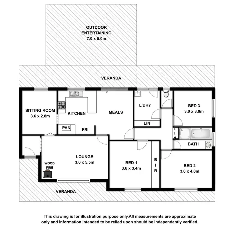 Floorplan of Homely house listing, 149 Hakea Drive, Millicent SA 5280