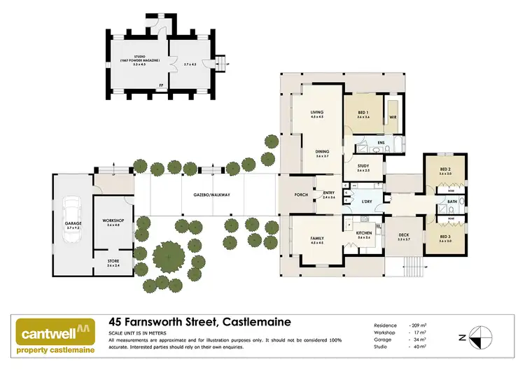 Floorplan of Homely house listing, 45 Farnsworth Street, Castlemaine VIC 3450