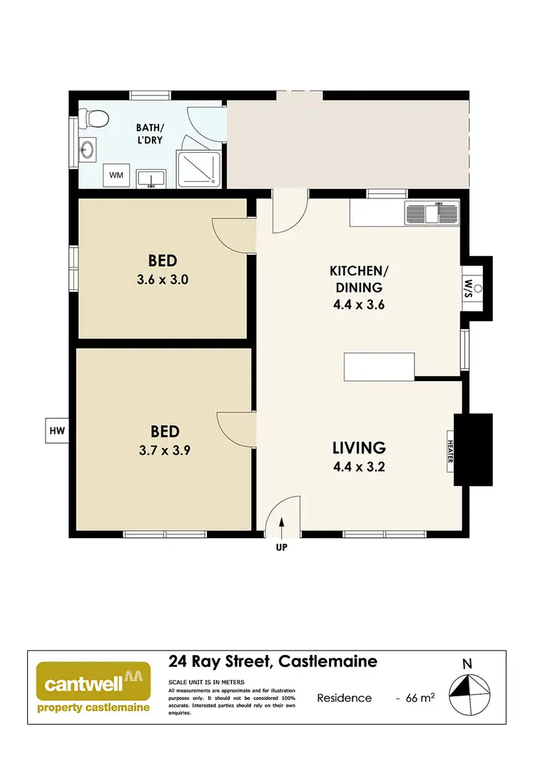 Floorplan of Homely house listing, 24 Ray Street, Castlemaine VIC 3450