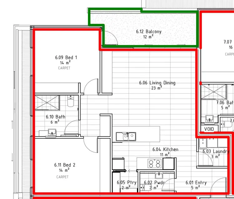 Floorplan of Homely unit listing, 102/6A McLaughlans Lane, Plenty VIC 3090