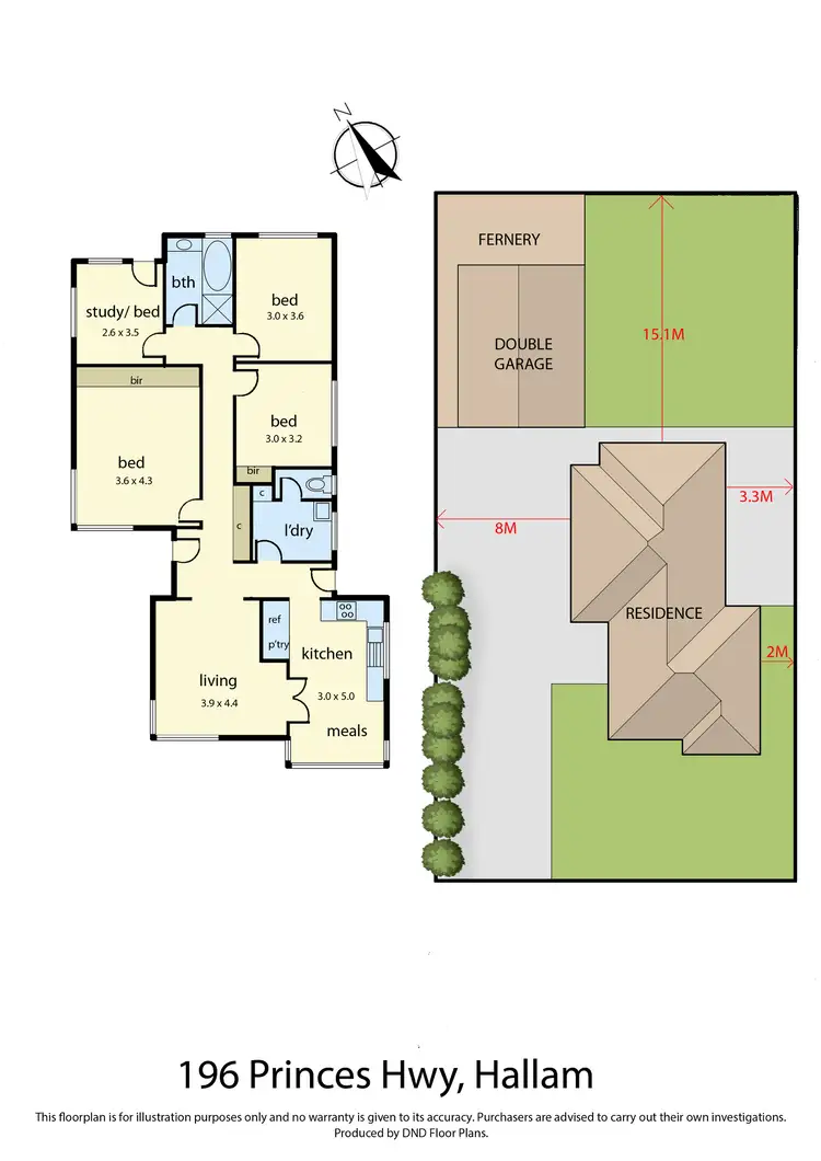 Floorplan of Homely house listing, 196 Princes Hwy, Hallam VIC 3803