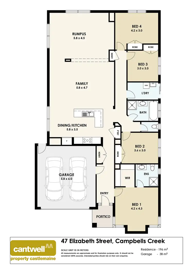 Floorplan of Homely house listing, 47 Elizabeth Street, Campbells Creek VIC 3451