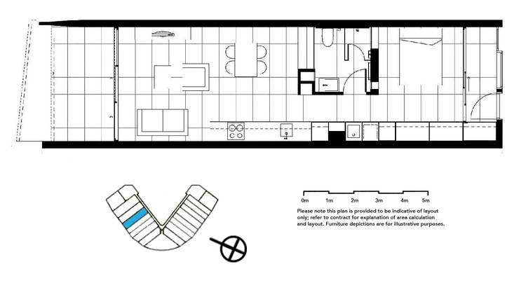 Floorplan of Homely apartment listing, 904/25 Edinburgh Ave, Acton ACT 2601