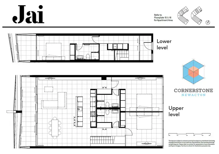 Floorplan of Homely apartment listing, 1504/25 Edinburgh Ave, Acton ACT 2601